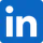 Blue linkedin logo