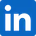 Blue linkedin logo